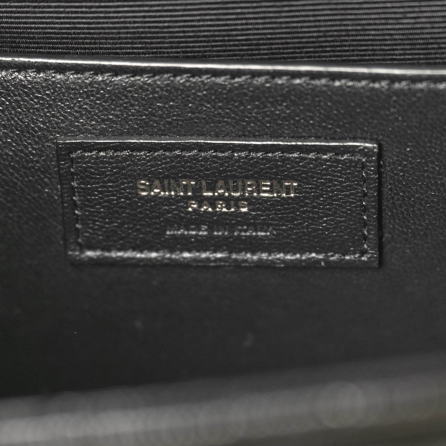 Saint Laurent Grain De Poudre Textured Mixed Matelasse Triquilt Medium Monogram Monochrome Satchel Black 6 of 9