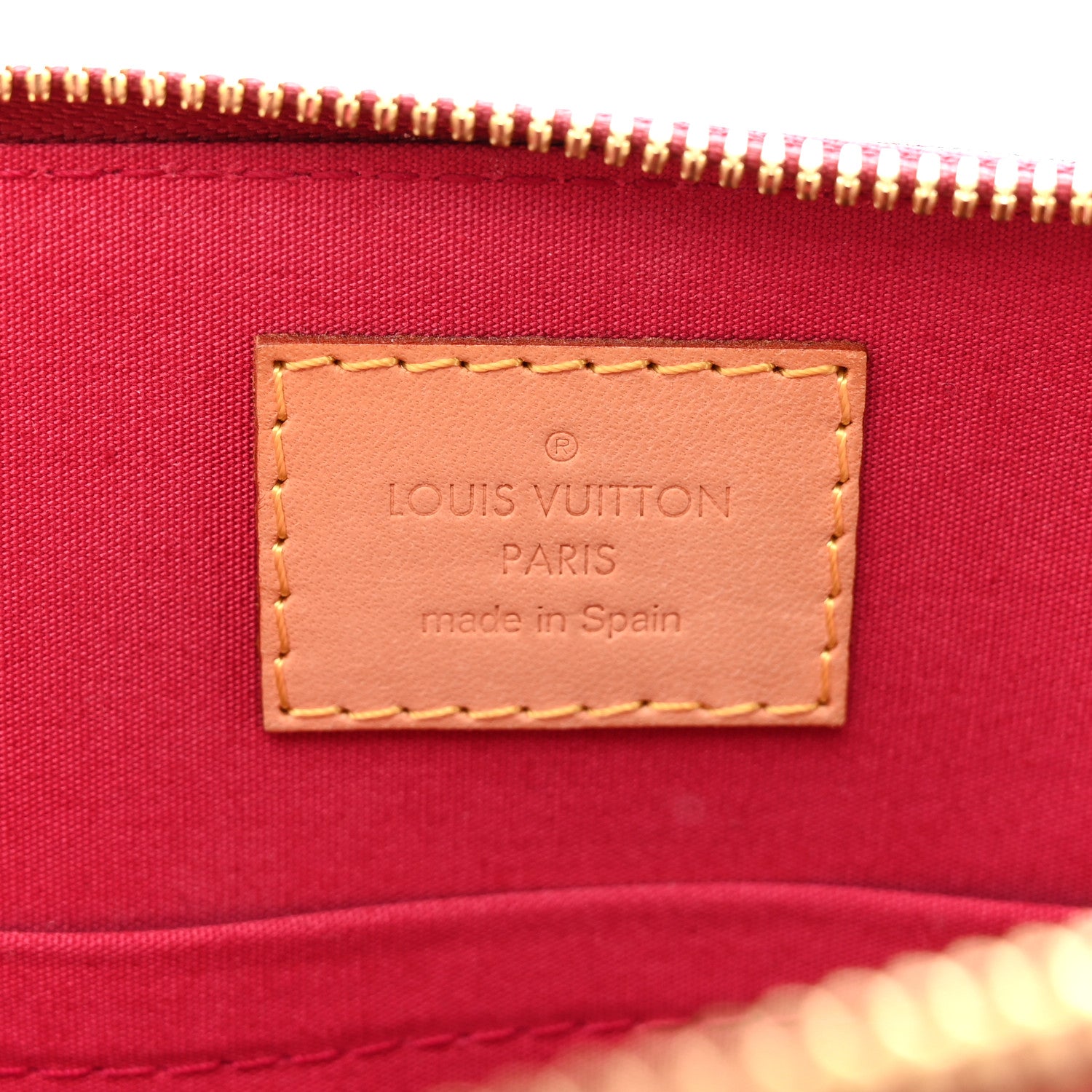 Louis Vuitton Vernis Alma BB Cherry 6 of 9