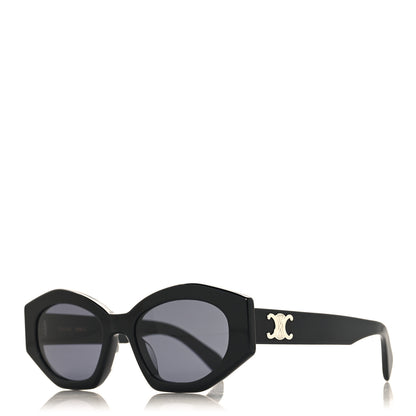 Celine Acetate Triomphe 01 Sunglasses CL 40238U Black 1 of 7