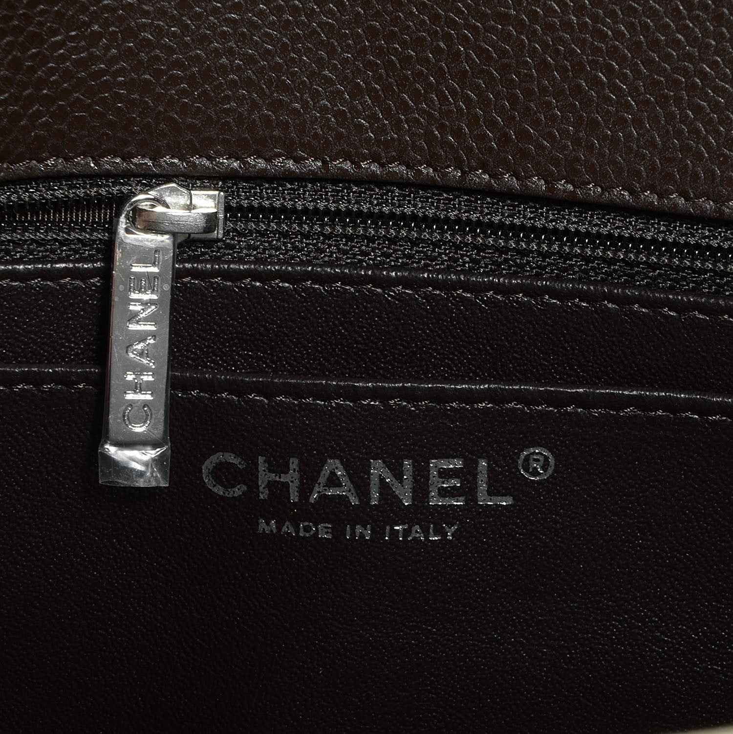 Chanel Caviar Quilted Jumbo Single Flap Dark Brown 7 of 9