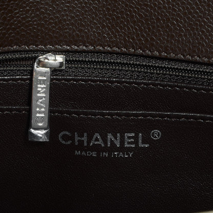 Chanel Caviar Quilted Jumbo Single Flap Dark Brown 7 of 9