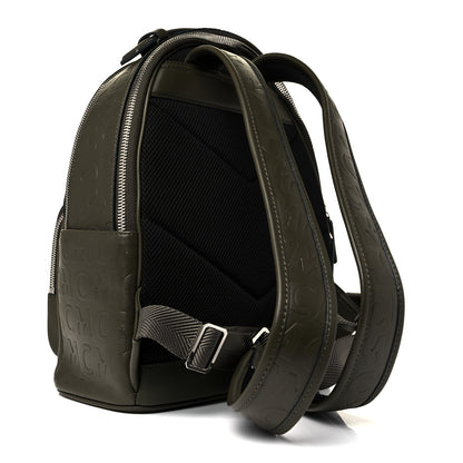 MCM Calfskin Embossed Monogram Backpack Sea Turtle 2 of 6
