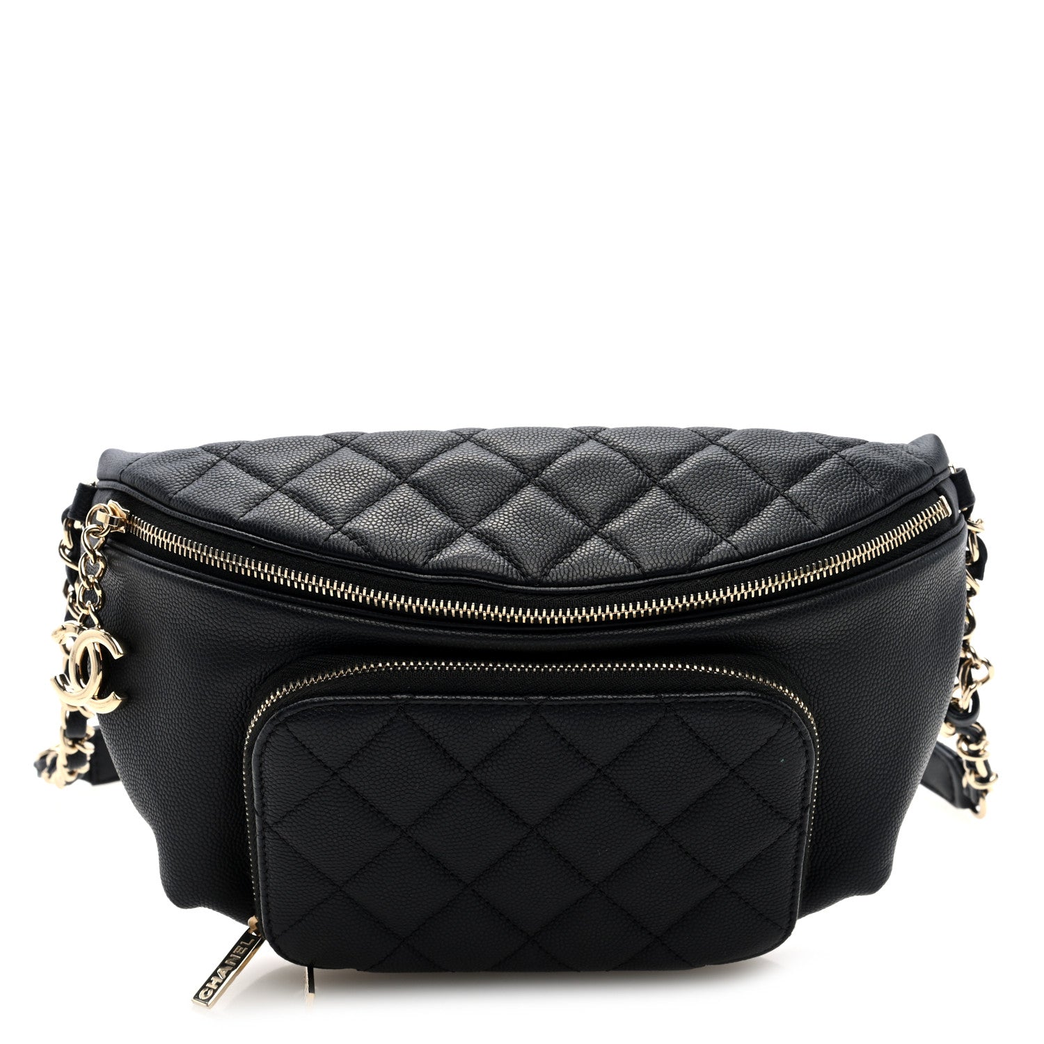 Chanel Caviar Quilted Business Affinity Waist Belt Bag Black 1 of 10
