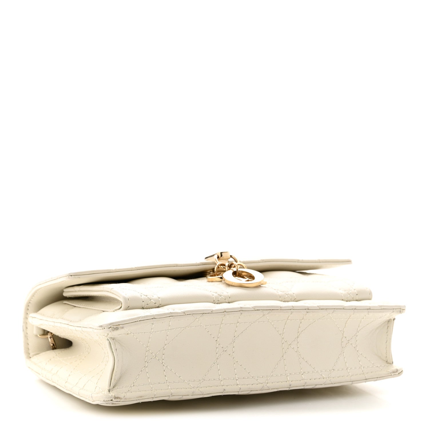 Christian Dior Lambskin Cannage Chain My Dior Daily Chain Pouch Latte 4 of 9