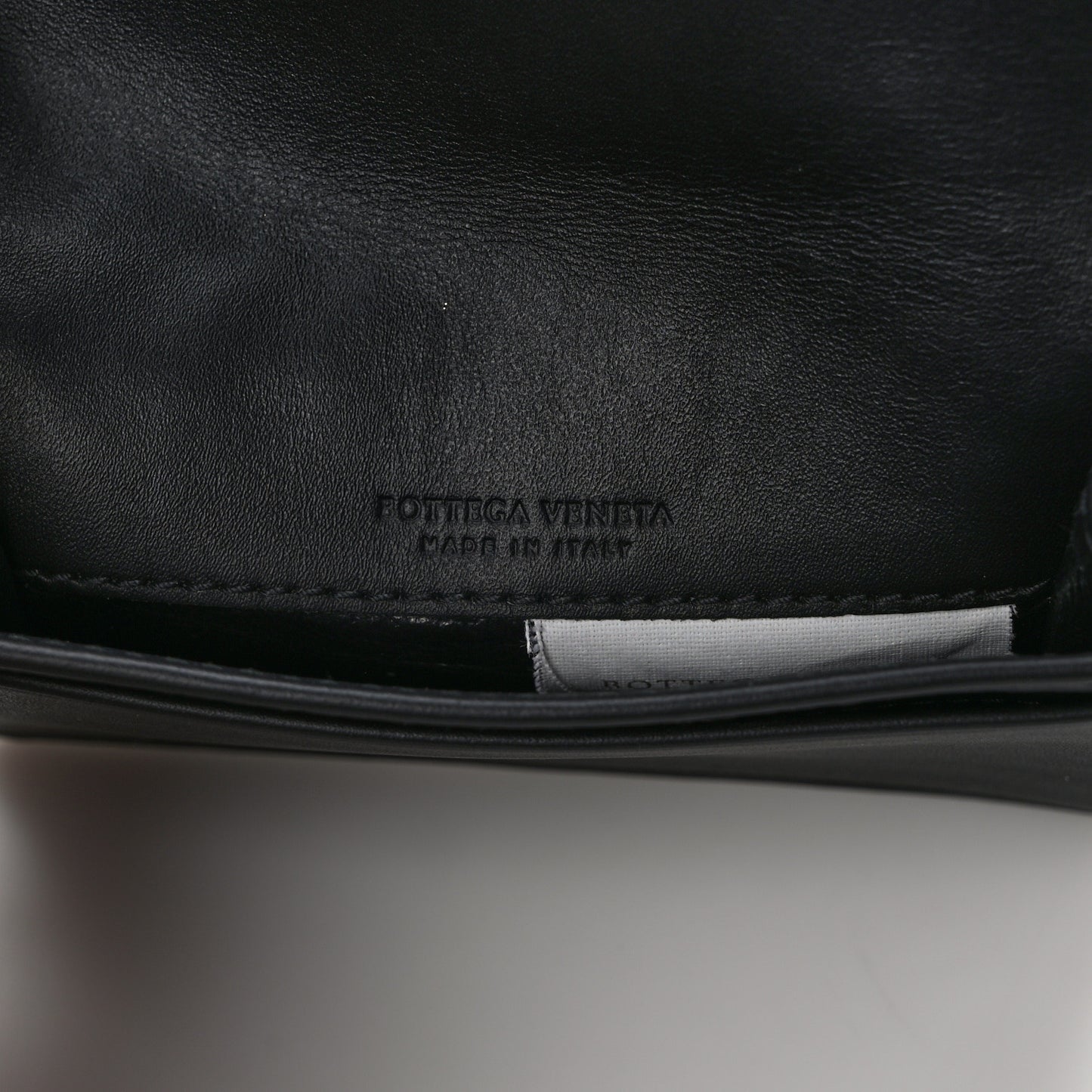 Nappa Intrecciato Card Holder Black
