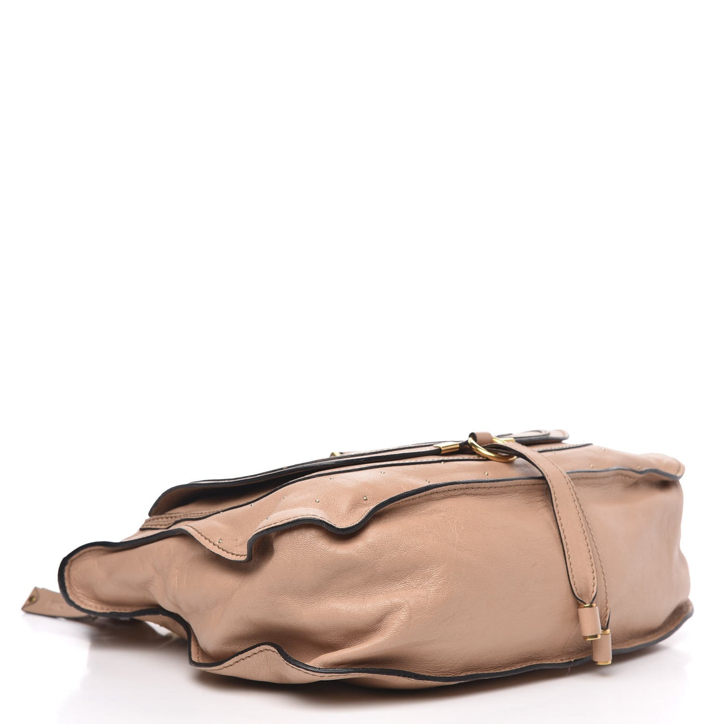 Calfskin Studded Medium Marcie Satchel Blushy Pink