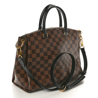 Louis Vuitton Damier Ebene Odeon Tote MM Black 3 of 9