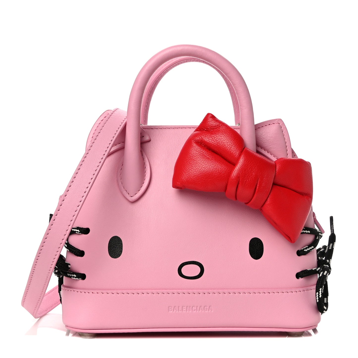 Calfskin Hello Kitty XXS Ville Top Handle Bag Pink