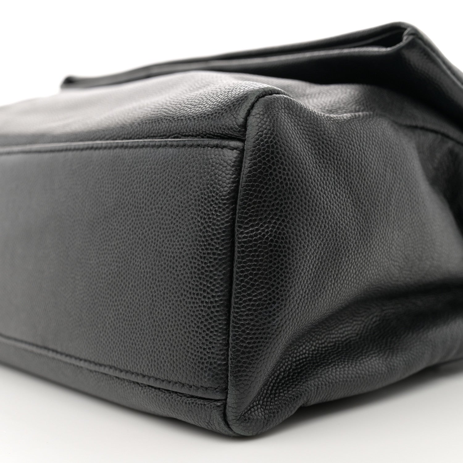 Saint Laurent Grain De Poudre Medium West Hollywood Monogram Fold-Over Black 10 of 13