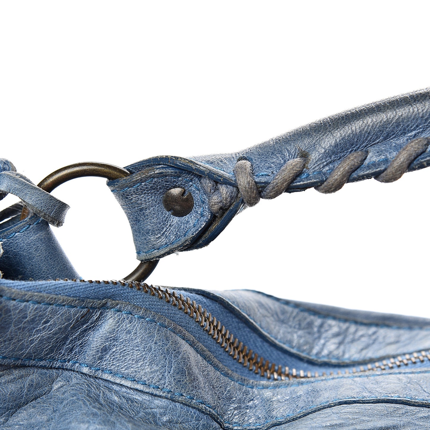 Agneau Classic Hardware Day Hobo Bleu Glacier