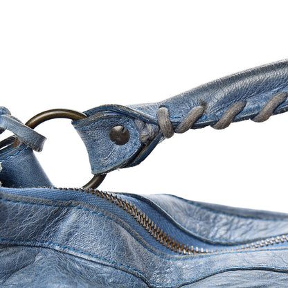 Balenciaga Agneau Classic Hardware Day Hobo Bleu Glacier 17 of 19