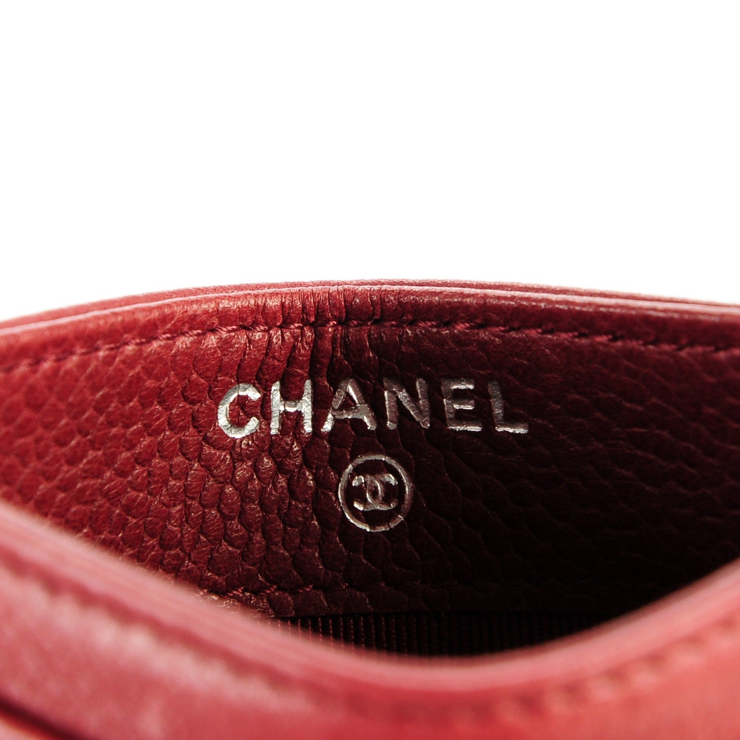 Chanel Caviar Timeless CC Card Holder Red 6 of 8