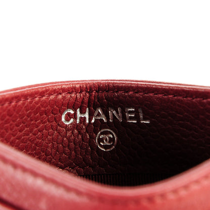 Chanel Caviar Timeless CC Card Holder Red 6 of 8