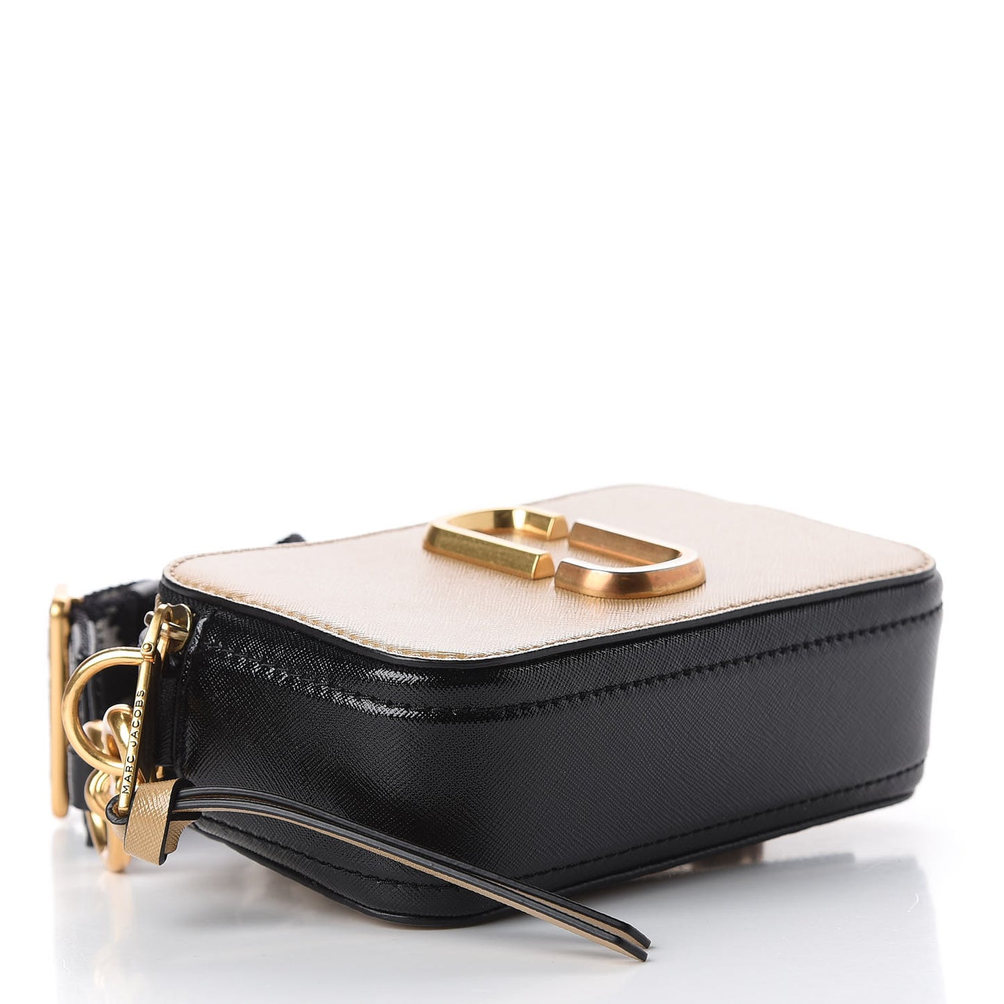 Saffiano Small Snapshot Camera Bag Beige