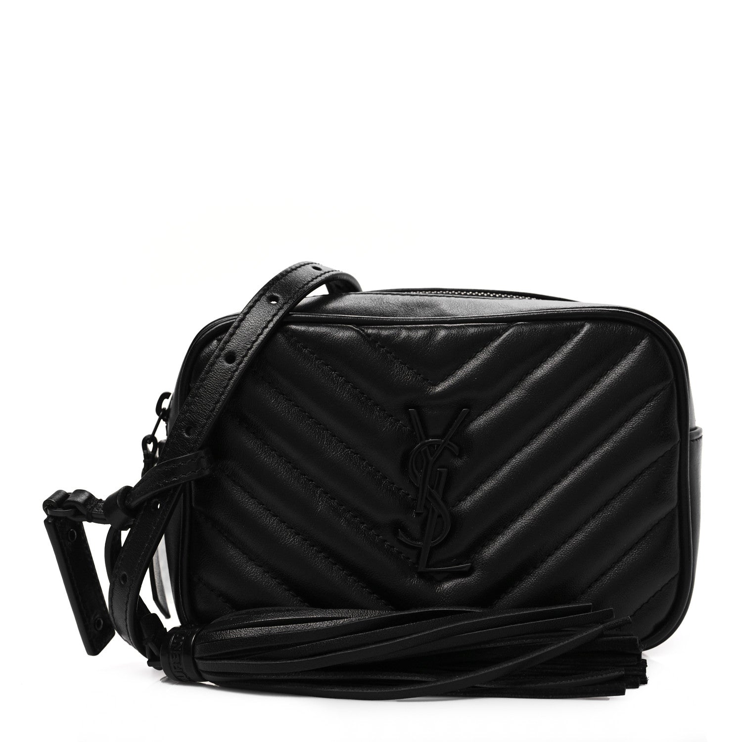 Saint Laurent Calfskin Matelasse Monogram Lou Belt Bag Black 1 of 7