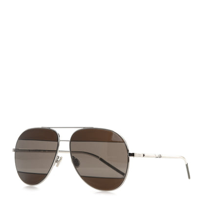 Christian Dior Metal DiorSplit 2 Sunglasses Brown Grey 1 of 7