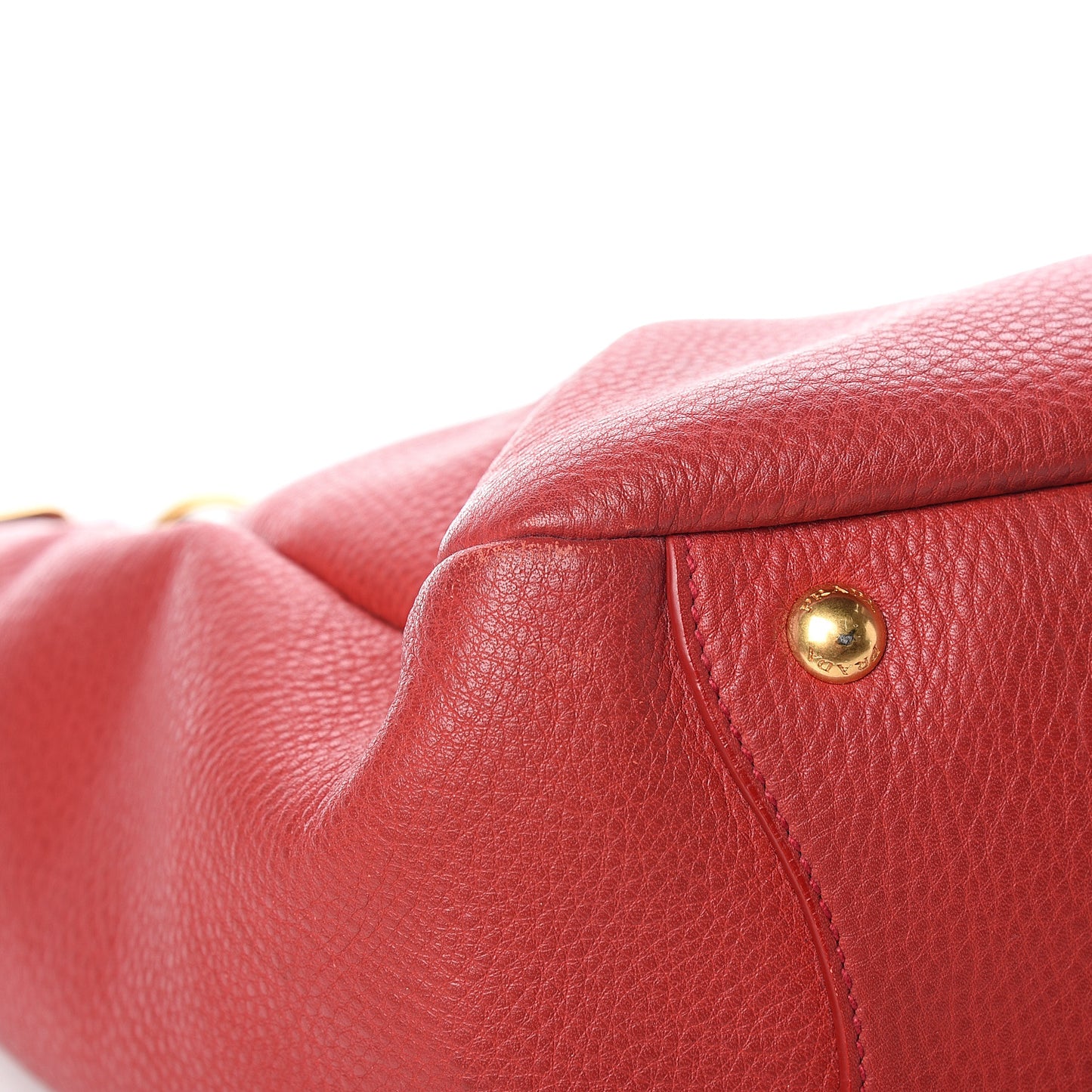 Vitello Daino Side Pocket Hobo Rosso