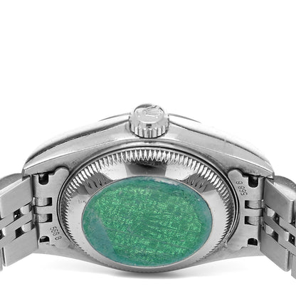 Rolex Stainless Steel 18K White Gold Diamond 26mm Oyster Perpetual Datejust Watch Silver 79174 4 of 4