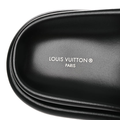 Louis Vuitton Technical Fabric Embossed Monogram Pool Pillow Comfort Mules 41 Black 9 of 11