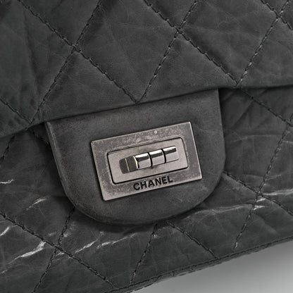 Chanel Aged Calfskin Quilted 50th Anniversary 2.55 Reissue 227 Flap Grey 9 of 13