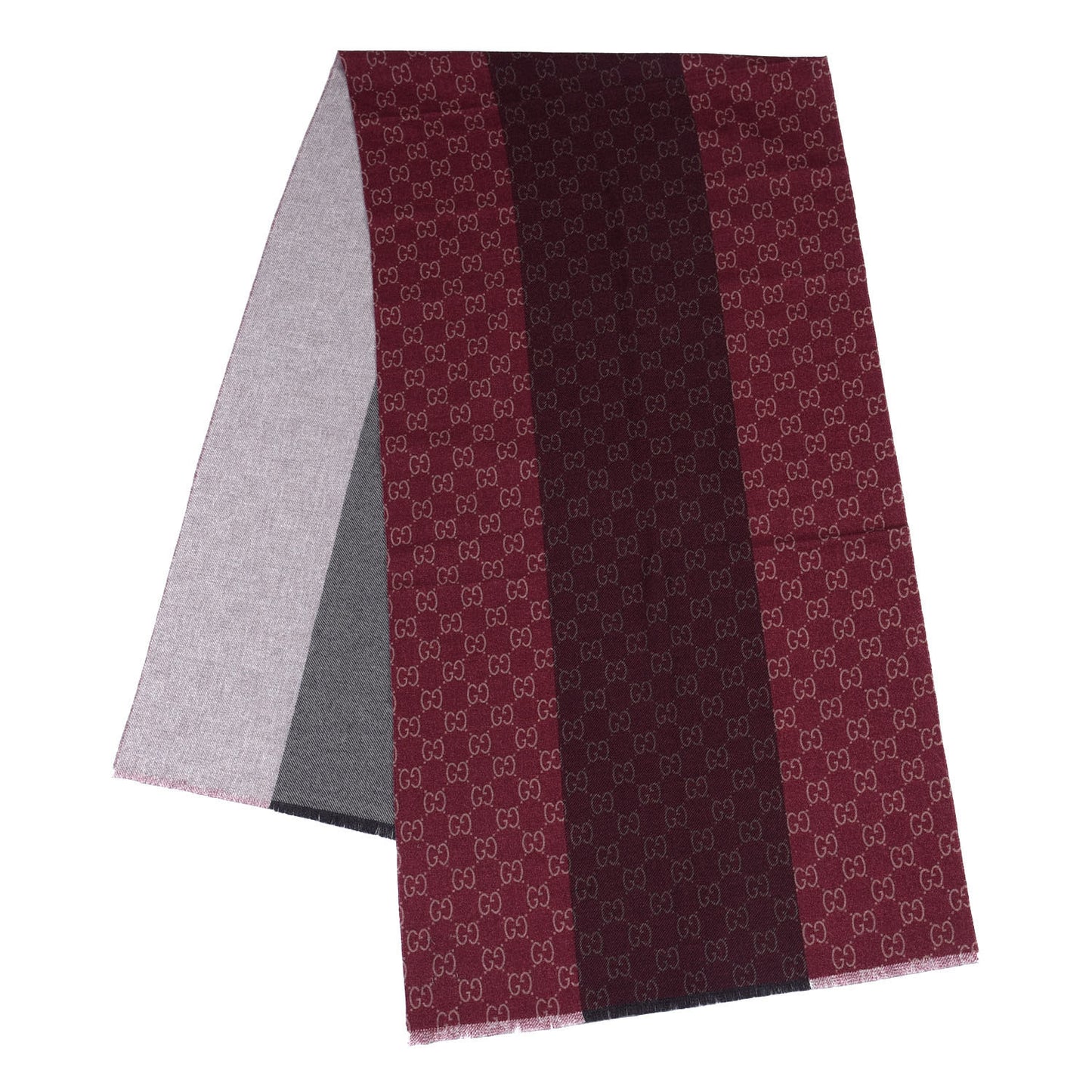 Wool GG Monogram Newov Scarf Lacquer Beige