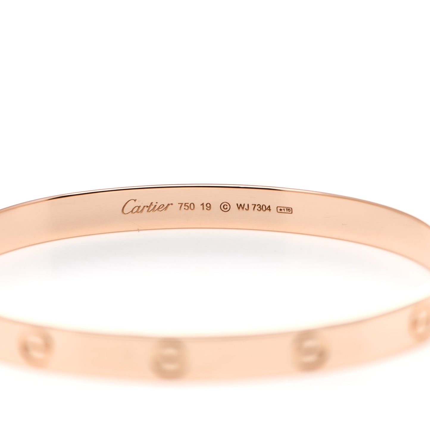 18K Pink Gold LOVE Bracelet 19