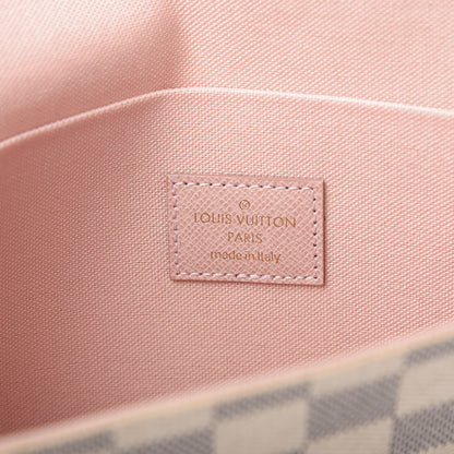 Louis Vuitton Damier Azur Pochette Felicie Chain Wallet Rose Ballerine 6 of 10