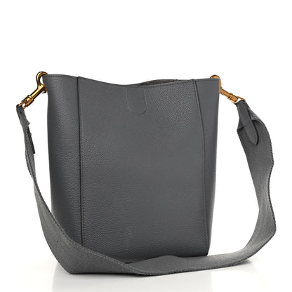Celine Soft Grained Calfskin Small Sangle Bucket Bag Grey 3 of 11