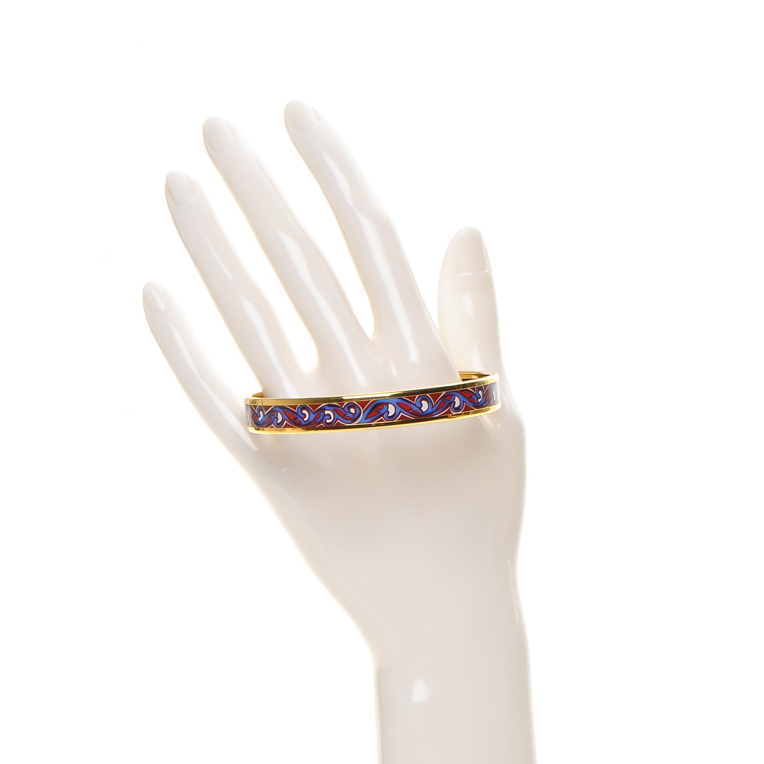 Hermes Enamel Printed Narrow Bracelet 70 2 of 5