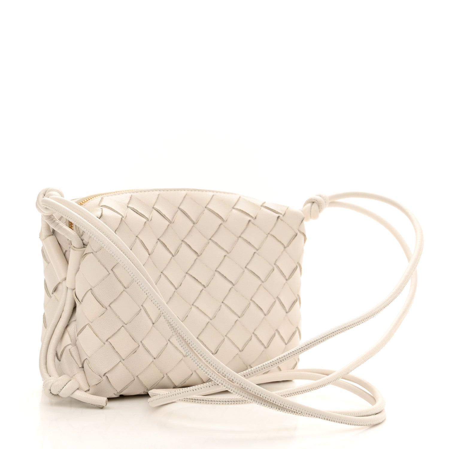 Bottega Veneta Nappa Intrecciato Small Loop Camera Bag White 2 of 10