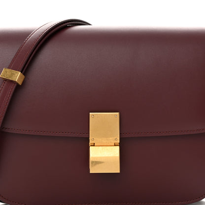 Celine Box Calfskin Medium Classic Box Flap Bag Burgundy 8 of 21
