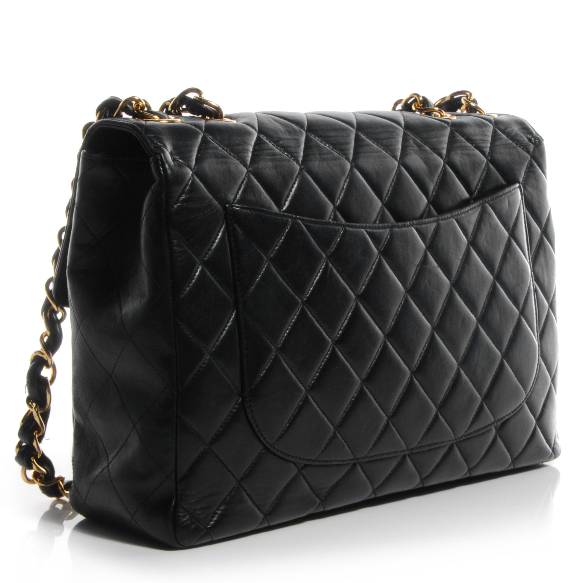 Chanel Lambskin Jumbo Flap Black 3 of 9