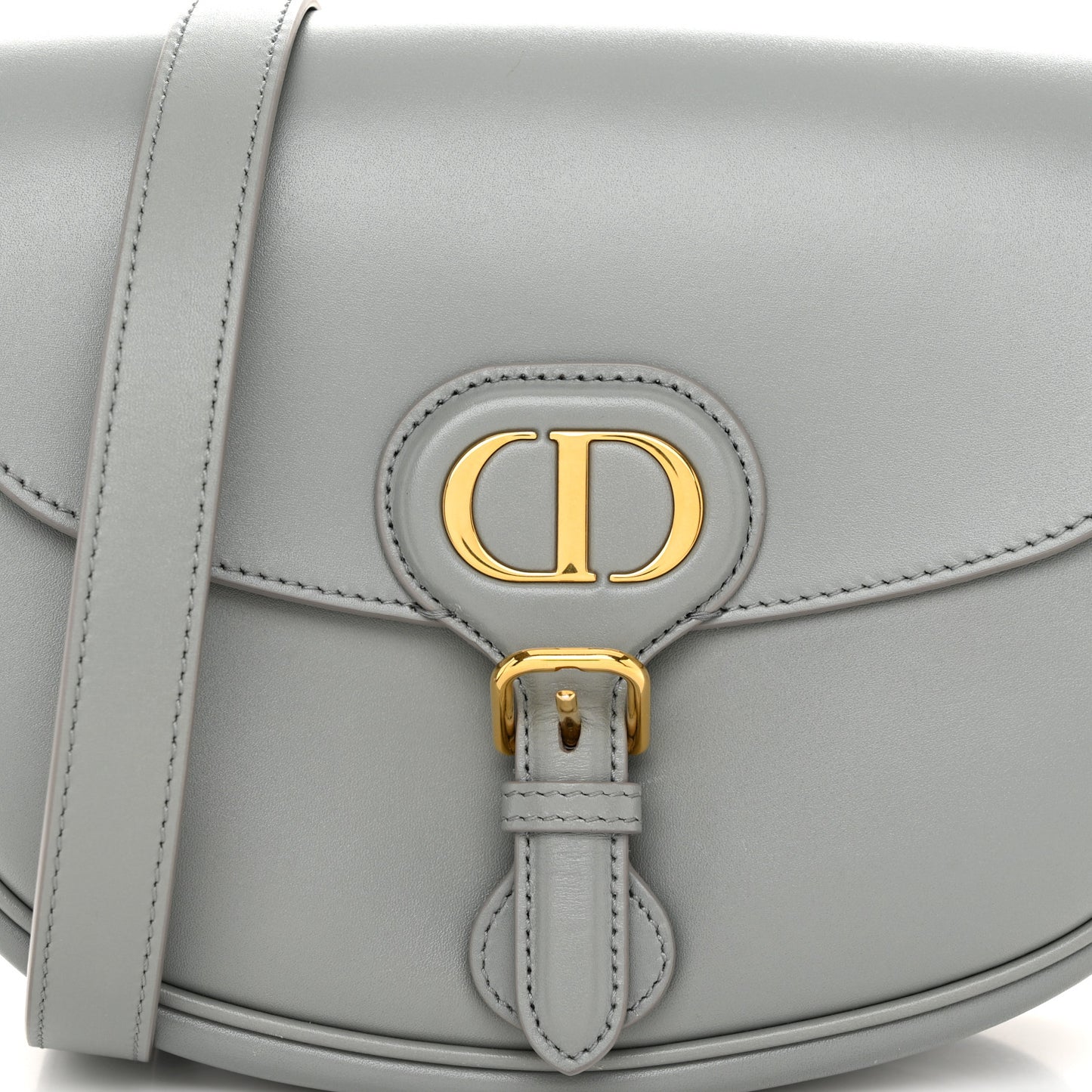 Box Calfskin Medium Bobby Flap Gray
