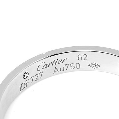 Cartier 18K White Gold 3.5mm LOVE Wedding Band Ring 62 10 4 of 5