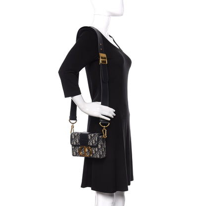 Christian Dior Oblique 30 Montaigne Box Bag Blue 2 of 10