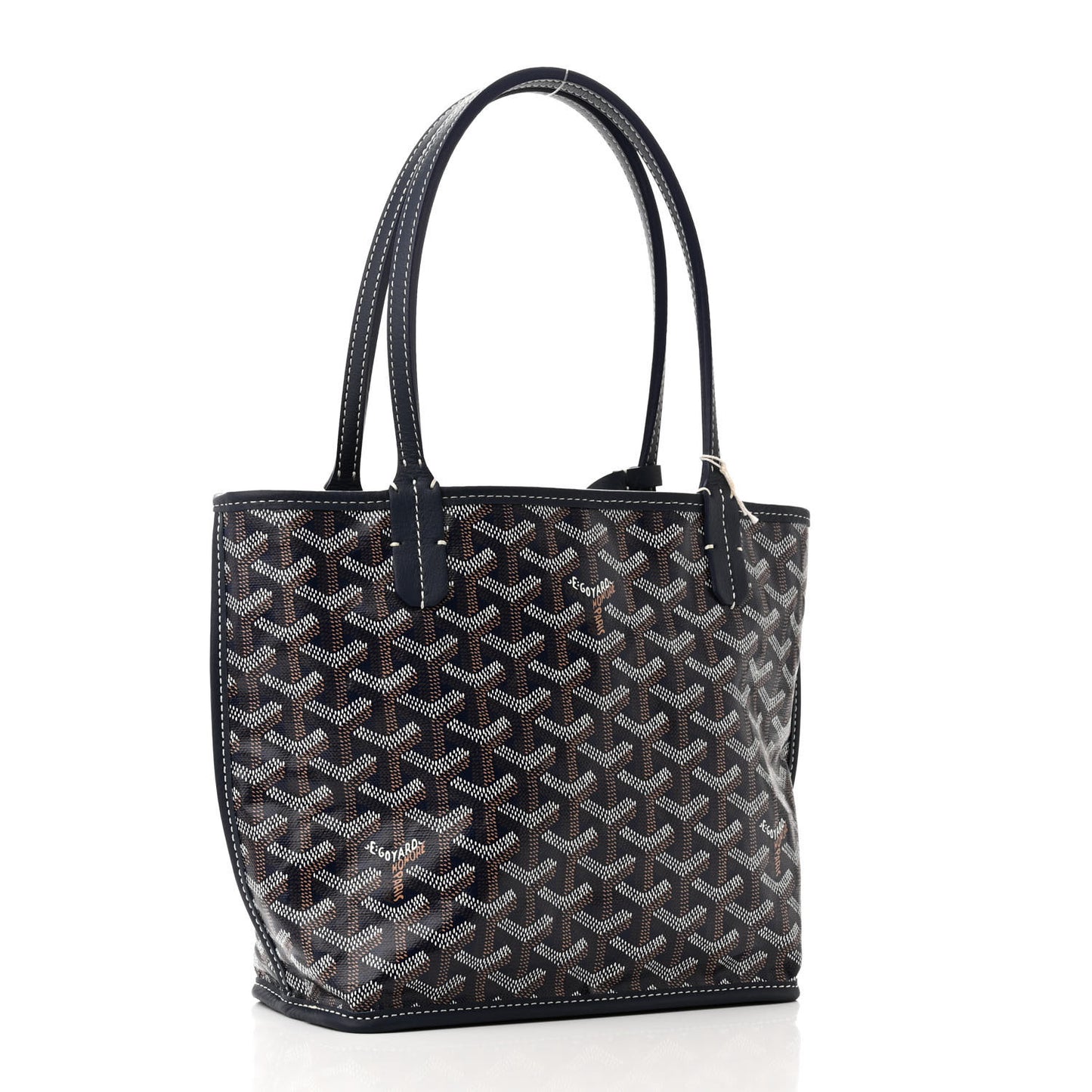 Goyardine Reversible Mini Anjou Navy