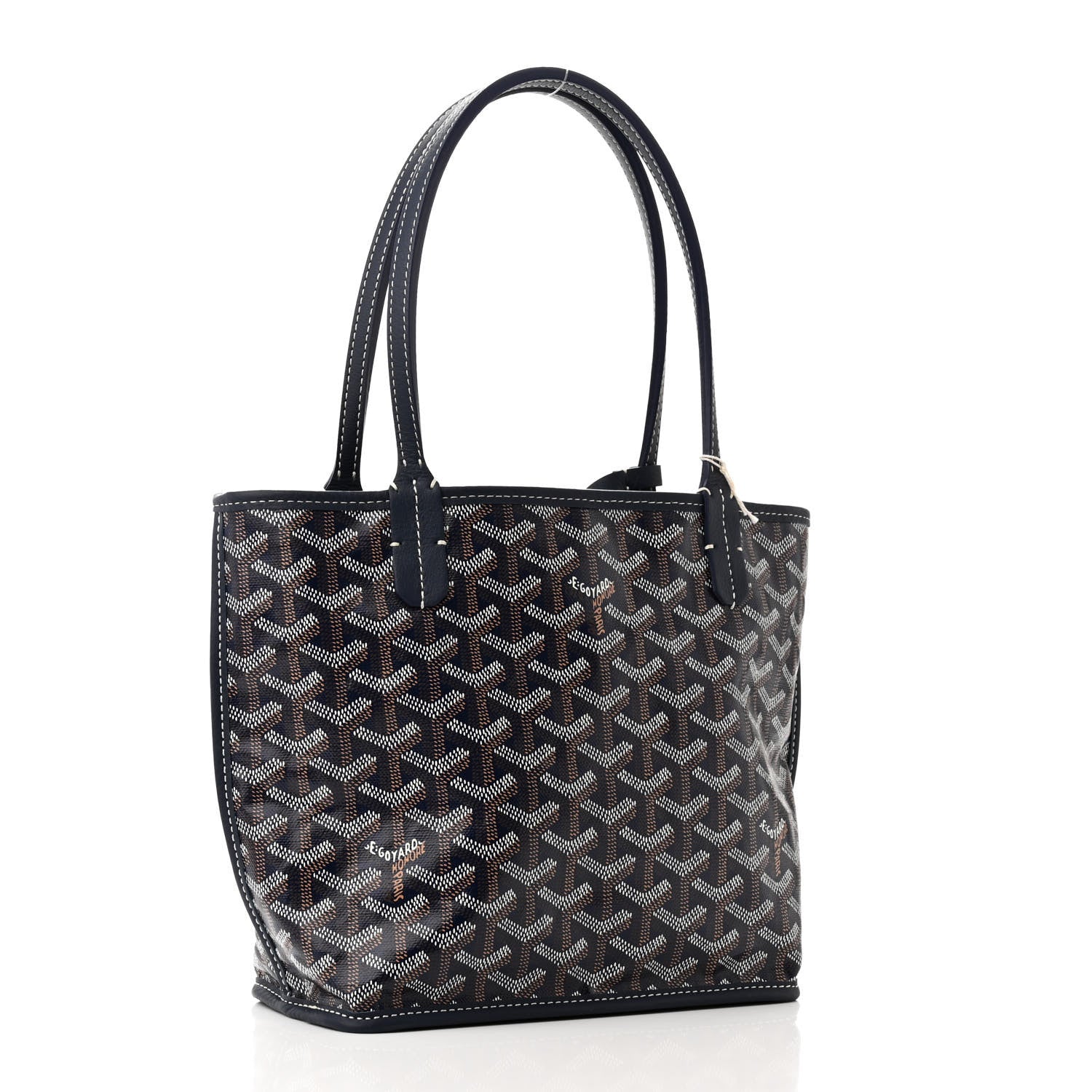 Goyard Goyardine Reversible Mini Anjou Navy 6 of 19