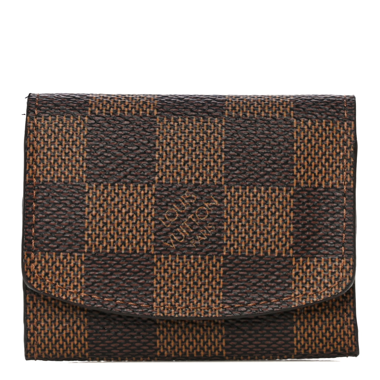 Damier Ebene Cufflinks Case