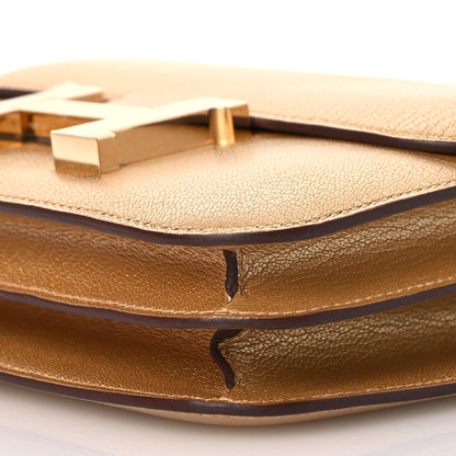 Hermes Metallic Chevre Chamkilight Constance 18 Doré 10 of 13