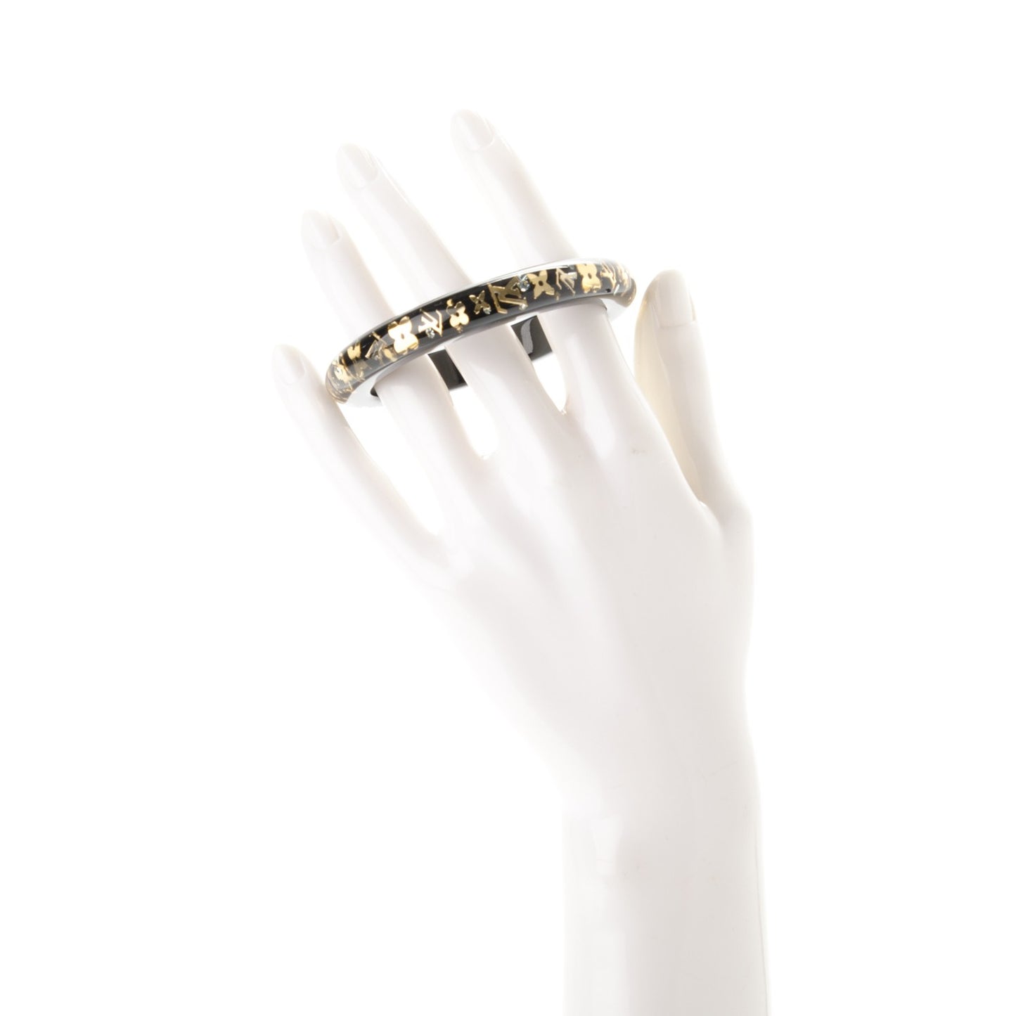 Resin Swarovski Small Inclusion Bracelet PM Black