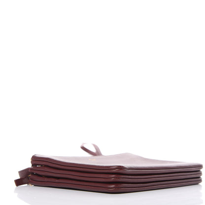 Celine Lambskin Small Trio Crossbody Bag Burgundy 4 of 14