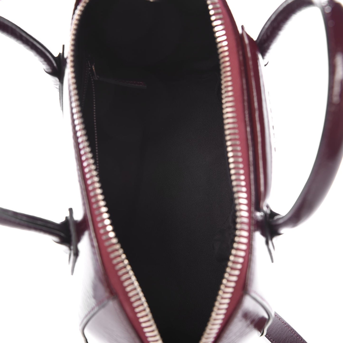 Crinkled Patent Calfskin Small Antigona Aubergine
