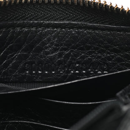 Gucci Pebbled Calfskin Soho Zip Around Wallet Black 7 of 8