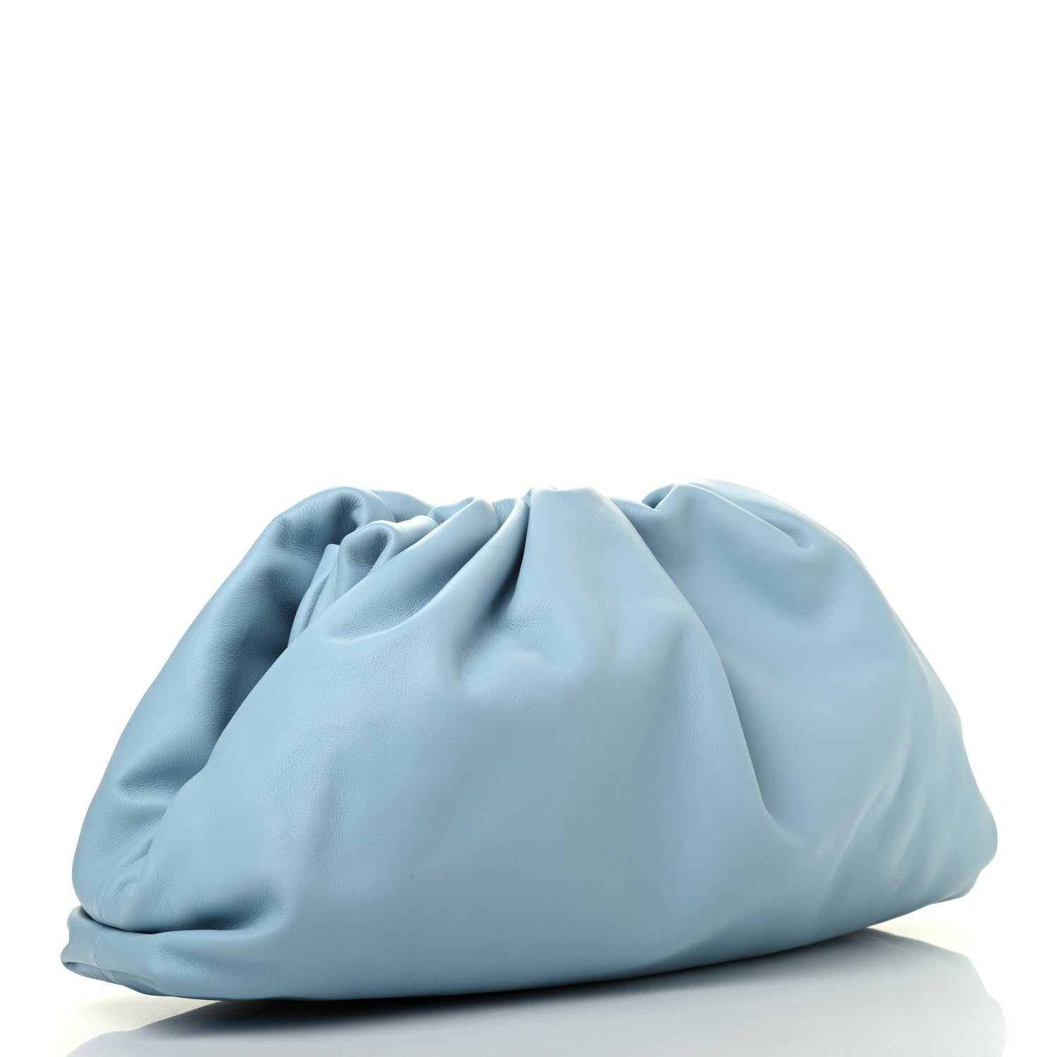 Bottega Veneta Smooth Butter Calf The Pouch Oversized Clutch Ice 2 of 4