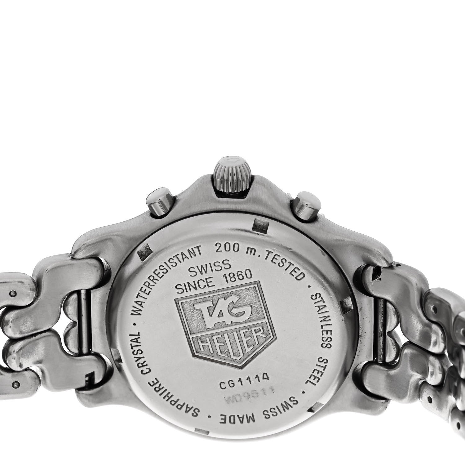 Tag Heuer Stainless Steel 40mm Professional Chronograph Quartz Watch Blue CG1114 4 of 4