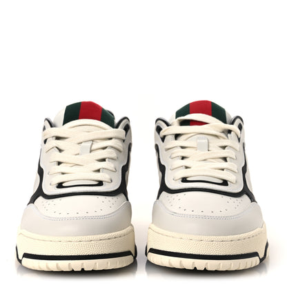 Gucci Sparrow Calfskin Mens Re-Web Sneakers 8 Green White Black 3 of 12