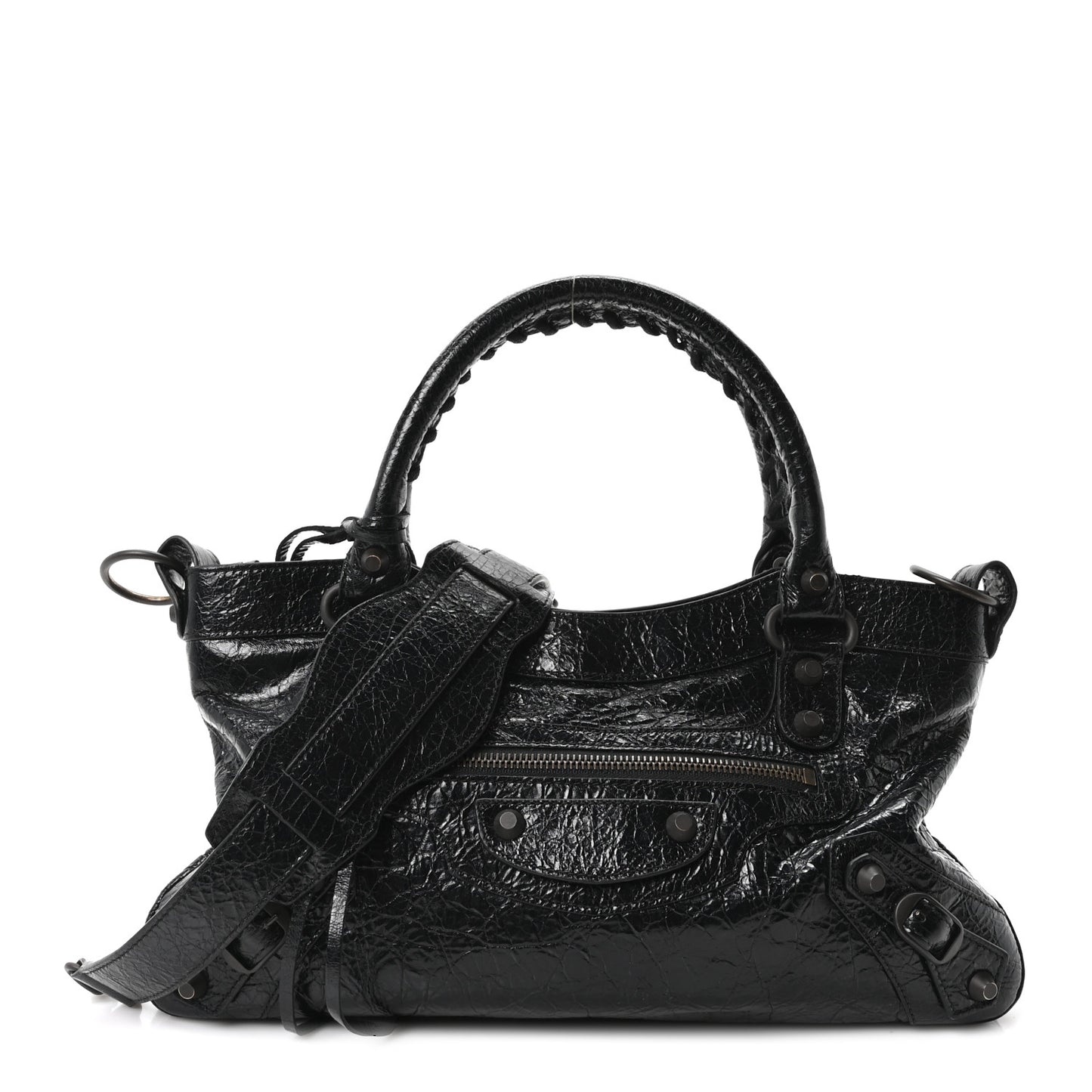 Agneau Arena Classic Hardware Le City First Bag Black