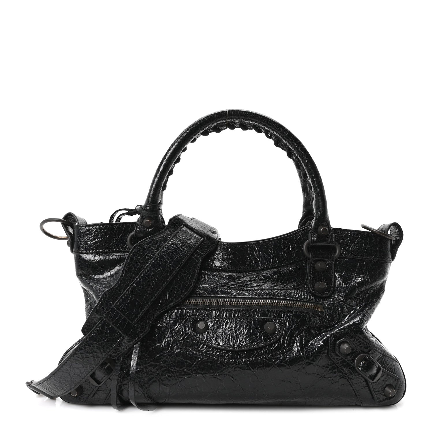 Balenciaga Agneau Arena Classic Hardware Le City First Bag Black 1 of 11