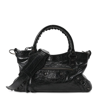 Balenciaga Agneau Arena Classic Hardware Le City First Bag Black 1 of 11