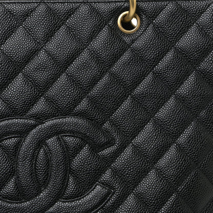 Chanel Caviar Quilted Grand Timeless Tote GTT Black 9 of 17